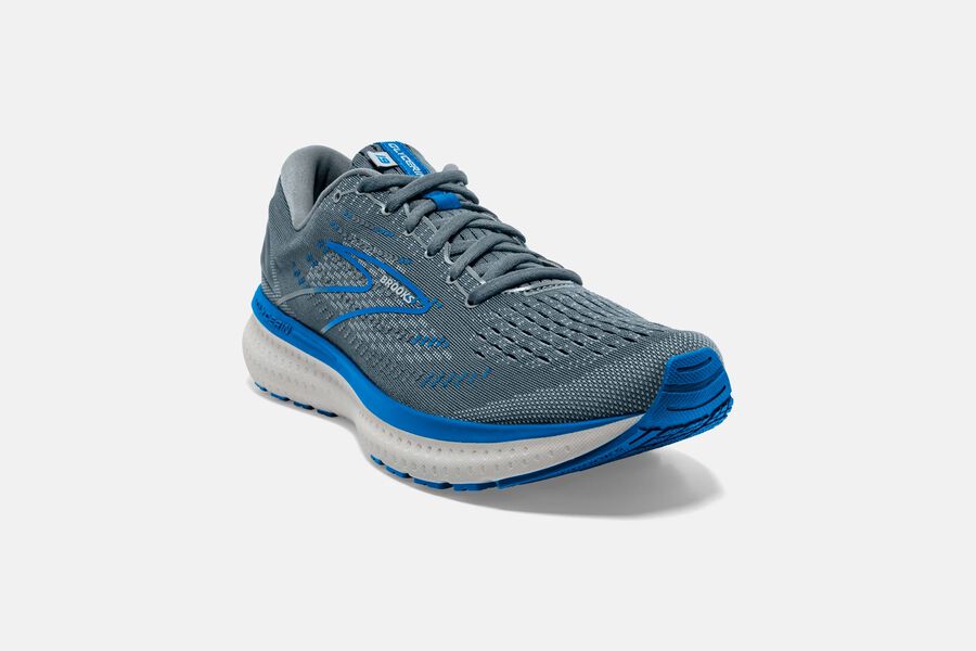 Brooks Glycerin 19 Road Running Shoes - Mens - Grey/Blue - IB2037614